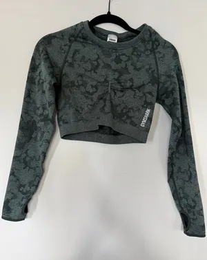 Gymshark Long Sleeve Crop Top thumbnail 1