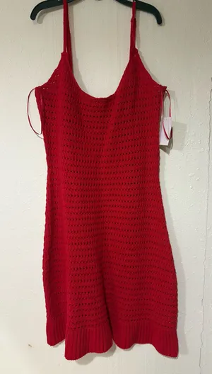 Red knit PacSun dress thumbnail 1