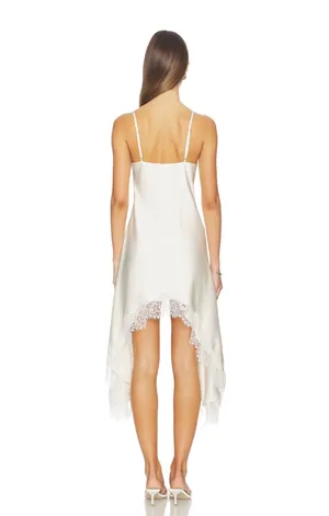 Tularosa Ivory Lace-Trim Dress thumbnail 3
