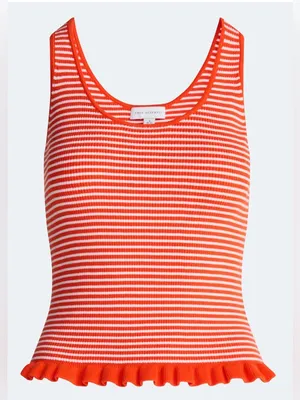 Free Assembly stripped Skirt Set M Orange Size M thumbnail 3
