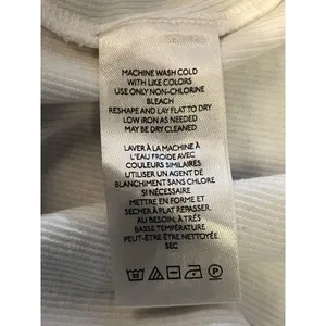 Pilcro Shirt Womens Small White Henley Puff Short Sleeve Textured Tee Top thumbnail 9