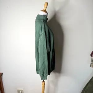 Aerie Green Oversize Mockneck Sweatshirt with Pockets thumbnail 3