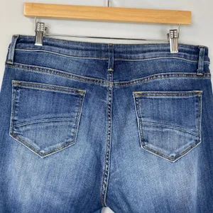 DRIFTWOOD Kelly Classic Bootcut Button Fly Medium Wash Faded Denim Jeans Size 32 thumbnail 4