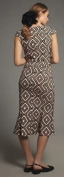 Anthropologie The Cecily Fit & Flare Sweetheart Dress‎ thumbnail 1