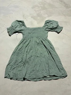 Altar’d state Puff-Sleeve Dress in Sage Green NWT MSRP$72 small thumbnail 6