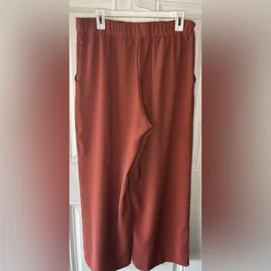 Lululemon wide leg pull on pants size 12 women’s activewear athletic comfort thumbnail 3