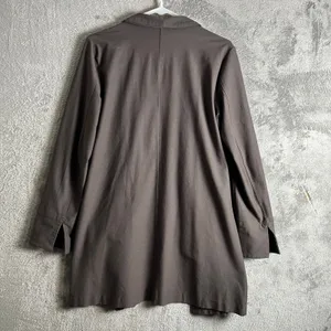 Eileen Fisher Washable‎ Stretch Crepe Jacket Size Small Rye Grayish Brown thumbnail 3
