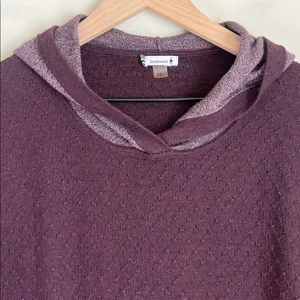 SmartWool Women's Shadow Pine Hoodie Sweater Wool Blend Med Baselayer Textured‎ thumbnail 2