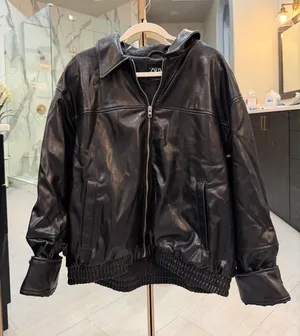 Black Leather ZARA Jacket Women’s thumbnail 1