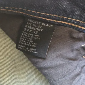 BKE Buckle Black No. 53 Straight Jeans Womens Size 29x32 Candiani Denim Italy thumbnail 7