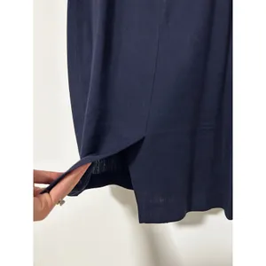 Positive Attitude Petite Vintage Navy Blue Polka Dot Bow Sheath Dress Sz 5/6 thumbnail 11
