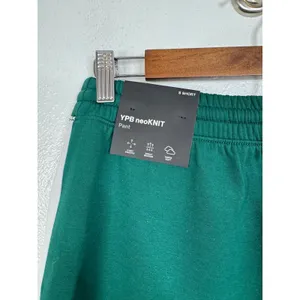 YPB neoKNIT Wide Leg Track Pants Green White Stripe‎ Small Short NWT thumbnail 4