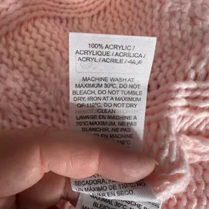 Edikted Inga Oversized Cable Knit, Light Pink XS thumbnail 4