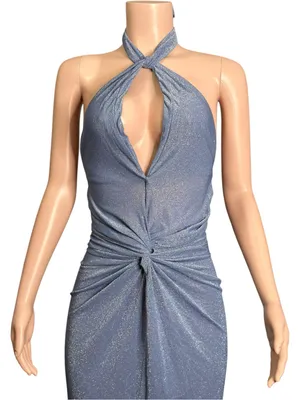 BAOBAB Linus Halter Maxi Dress, Starry Blue, Medium Blue Size XS thumbnail 7