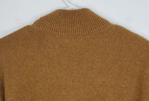 Cropped Sweater Long Sleeve Mock Neck Wool Blend WOmens XS thumbnail 7