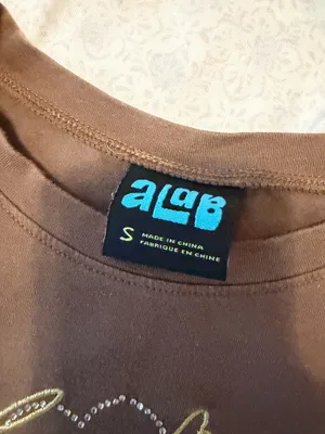 Y2K Alab Zumiez brown heart gem crop top thumbnail 7