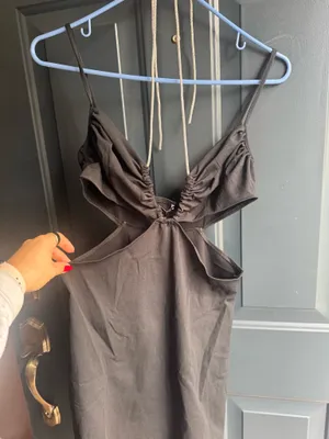 ZARA Mini Dress Black thumbnail 3