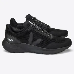 Veja Marlin V-Knit Sneakers Tennis Shoes in Full Black NIB thumbnail 2