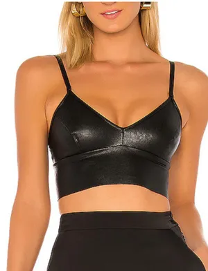 Commando Faux Leather Bralette thumbnail 1