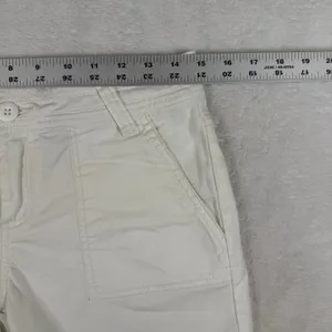 prAna Womens White Organic Cotton Stretch Hiking Shorts W3118RG10 Size 4 thumbnail 2