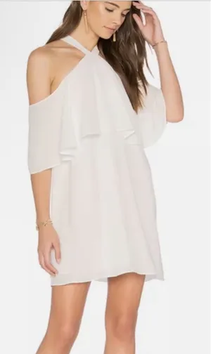 NWT Revolve‎ krisa Off the Shoulder Halter Dress size Small thumbnail 1