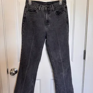 RAG & BONE luxury corpcore minimalist High Waist Flare Jeans black goth Size 26 thumbnail 2