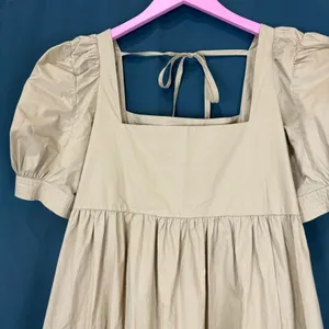 En Saison Square Neck Puff Sleeve Midi Dress thumbnail 5