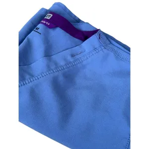 Carhartt Force Womens Scrub Top Medium Blue Short Sleeve V-Neck With Pockets thumbnail 7
