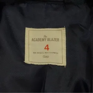 Gap‎ The Academy Blazer Navy and Black Trim Academia Old Money Career 4 thumbnail 6
