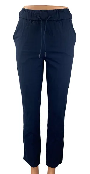 Lululemon Women's Blue High Rise Yoga Athletic Activewear Track Trousers Pants 0 thumbnail 1