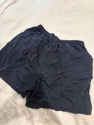 Nike vintage wind breaker drawstring black athletic shorts thumbnail 4