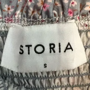 Storia Smocked Ruffle Mini Dress Bow Coquette Cottagecore Fairy S Pink Purple thumbnail 4