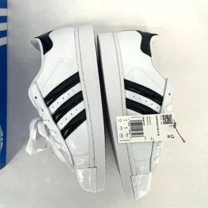Adidas Originals Superstar II JS4010 White Black Patent Shoes Women's 7.5 NIB thumbnail 5