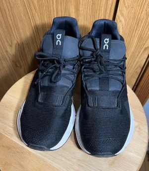 On Running Black Athletic Sneakers with White Soles thumbnail 1