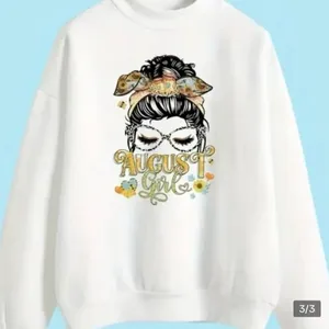 Handmade August‎ girl women T-shirt thumbnail 1