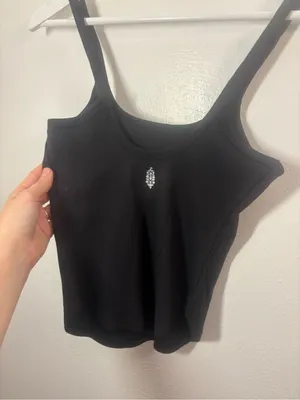 Free People Movement Black Ribbed One Step Tank Top Size XS thumbnail 4