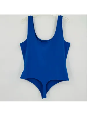 Express Blue Body Contour Compression Bodysuit XL thumbnail 3