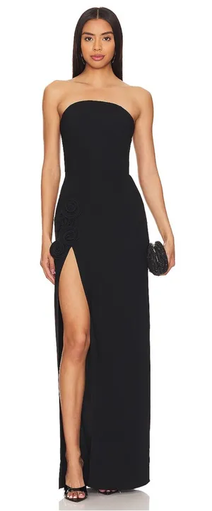 Amanda Uprichard x REVOLVE Wolfe Gown in Black Small thumbnail 1