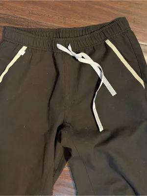 FIGS Black Jogger Pants with White Trim XS thumbnail 4