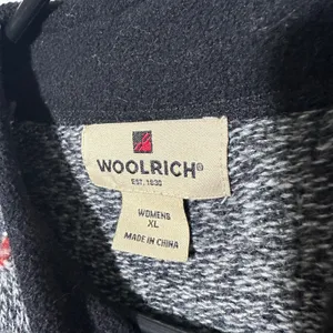 Woolrich Womens XL Grey Heather 1/4 Zip Sweater LambsWool Blend Nordic‎ Warm thumbnail 2