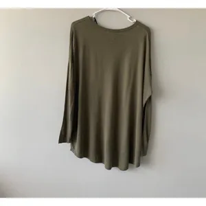 H&M Olive Khaki Green Long Sleeve Top Women Medium Fall Minimalist Chic thumbnail 3
