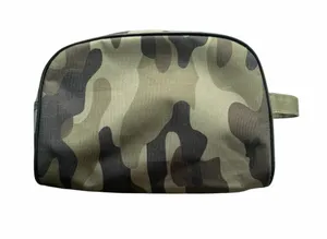 Camo Travel Toiletry Bag Camouflage Makeup Cosmetic Zipper Pouch Case 8.5"x5.5" thumbnail 1