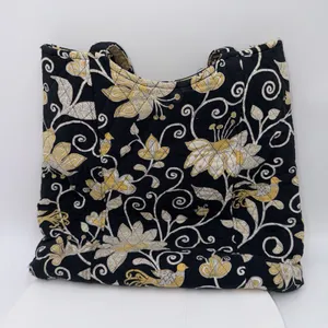 Vera Bradley Yellow Bird Tote Shoulder Bag Black Yellow Quilted Floral Purse thumbnail 2