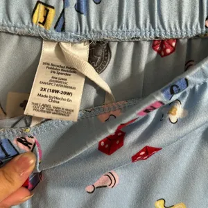 Womens Light Blue Game Night Joggers With Pockets thumbnail 8