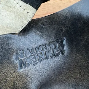 Naughty Monkey Suede Beaded Boho Thong Sandals Black‎ 8.5 thumbnail 10