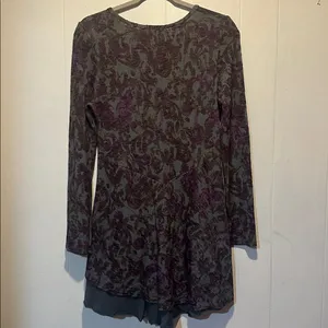 Plume and thread‎ Floral tunic size L hi-low thumbnail 4