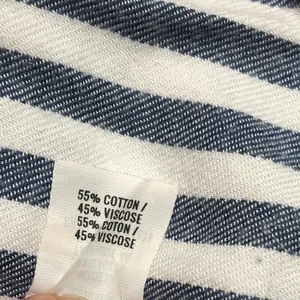Aerie Blue and White Striped Button-Up Shirt With Pocket thumbnail 10