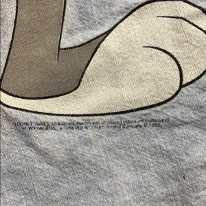 VINTAGE LOONEY TUNES BUGS BUNNY BUTTON UP thumbnail 4