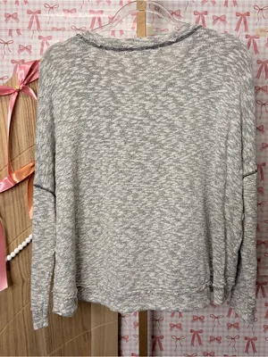 Free People Beach Women's Gray Endless Summer Sleep To Dream Shirt Casual Comfy thumbnail 3