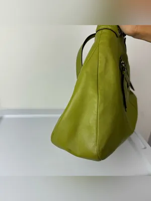 Coach Daisy Emma Green Leather Shoulder Bag Tote thumbnail 13